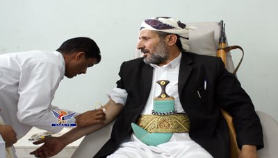  مجلس التلاحم الشعبي القبلي يدشن حملة التبرع بالدم بصنعاء 16 07 2018 