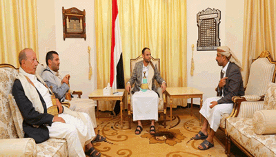  الرئيس المشاط يلتقي محافظي صنعاء وذمار 15 08 2018 